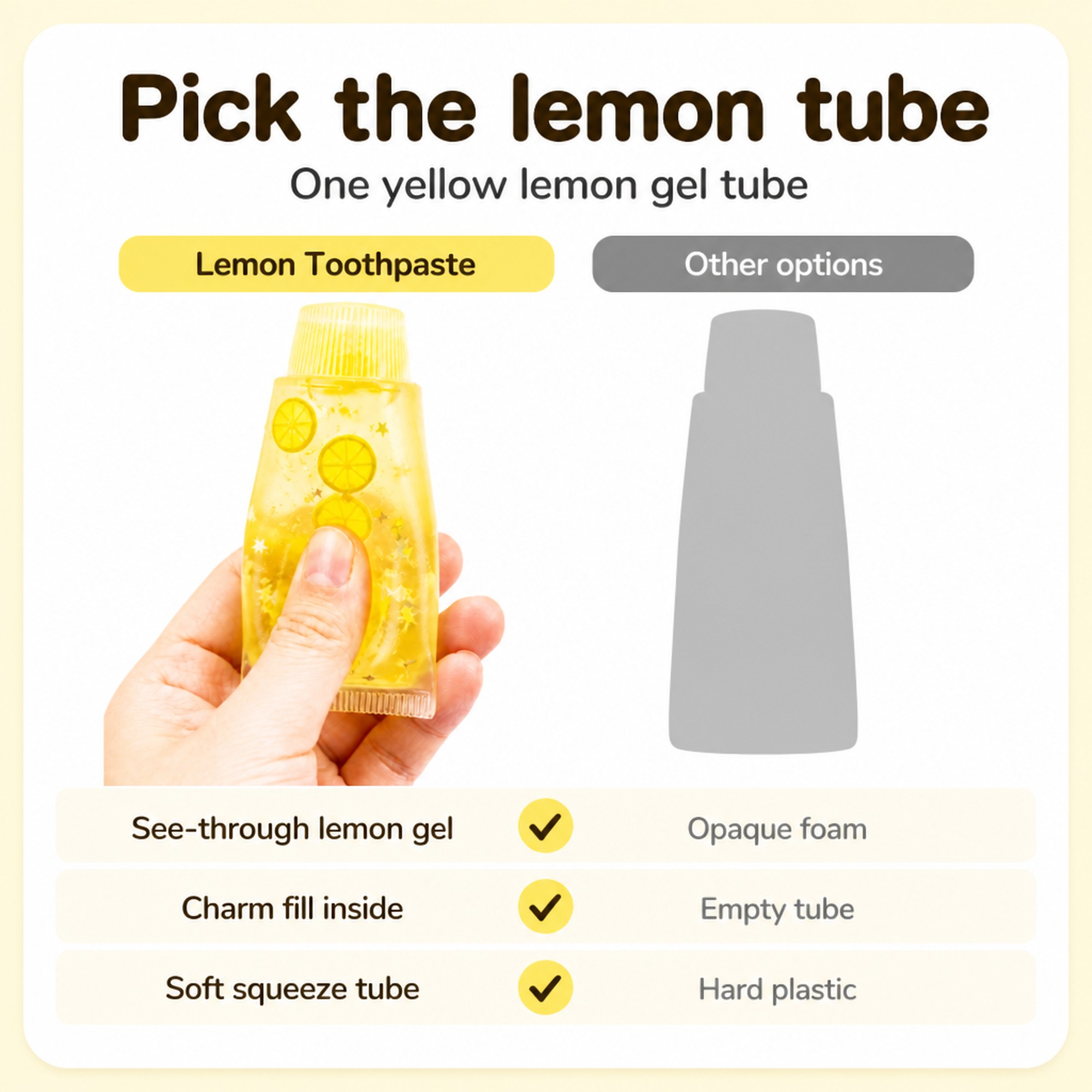 Lemon Toothpaste compared with other options