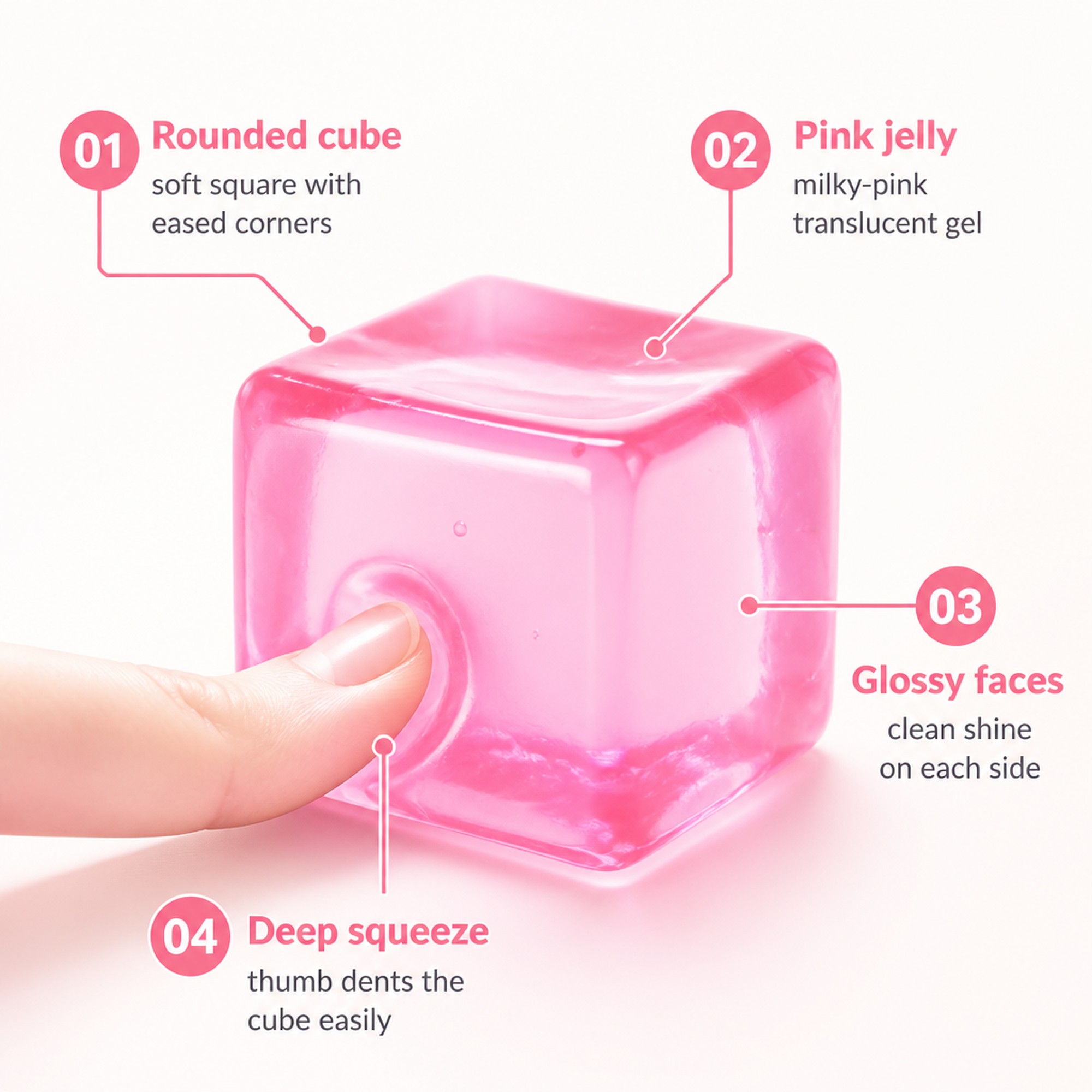 Jumbo Pink Cube features