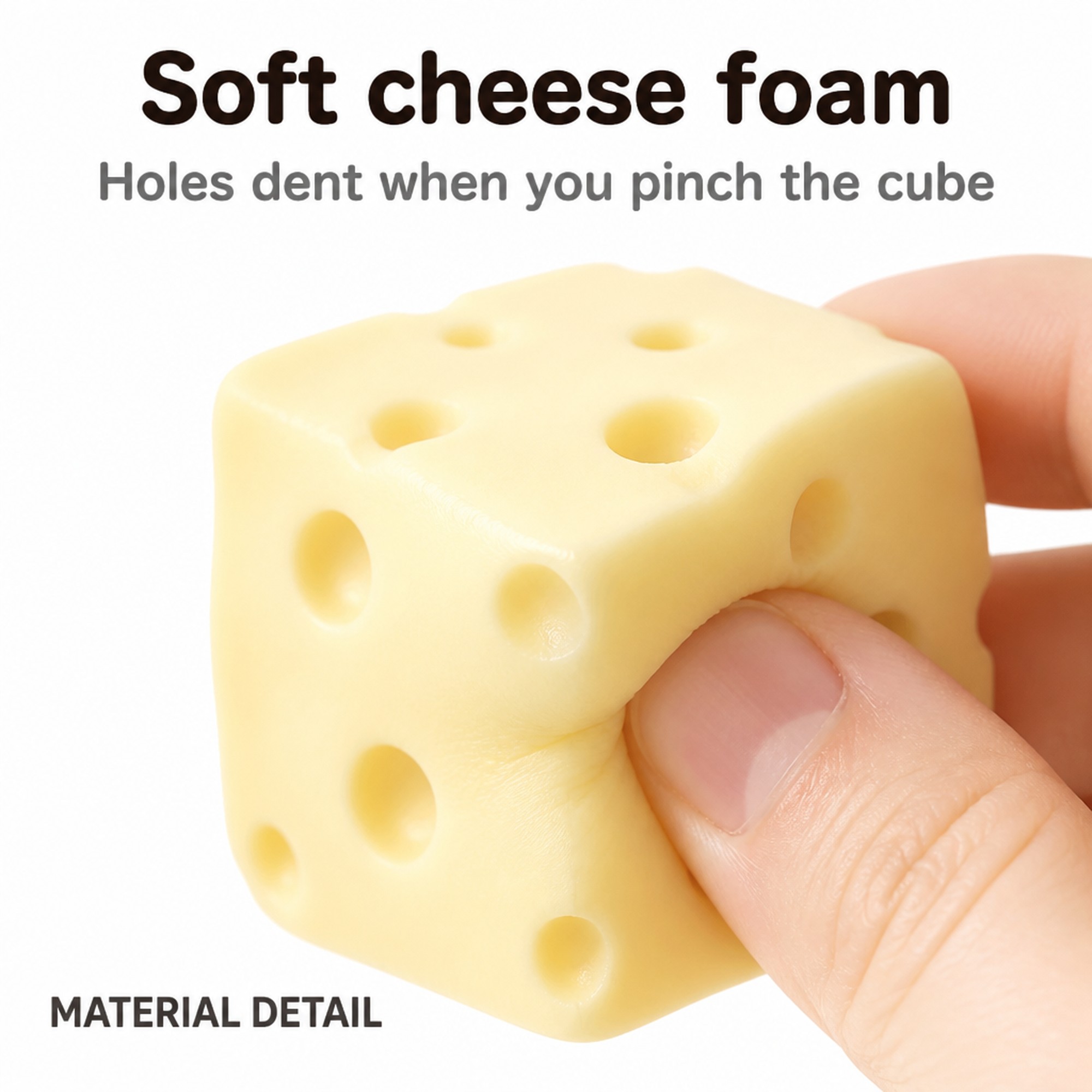 Cream Cheese Cube foam squeeze