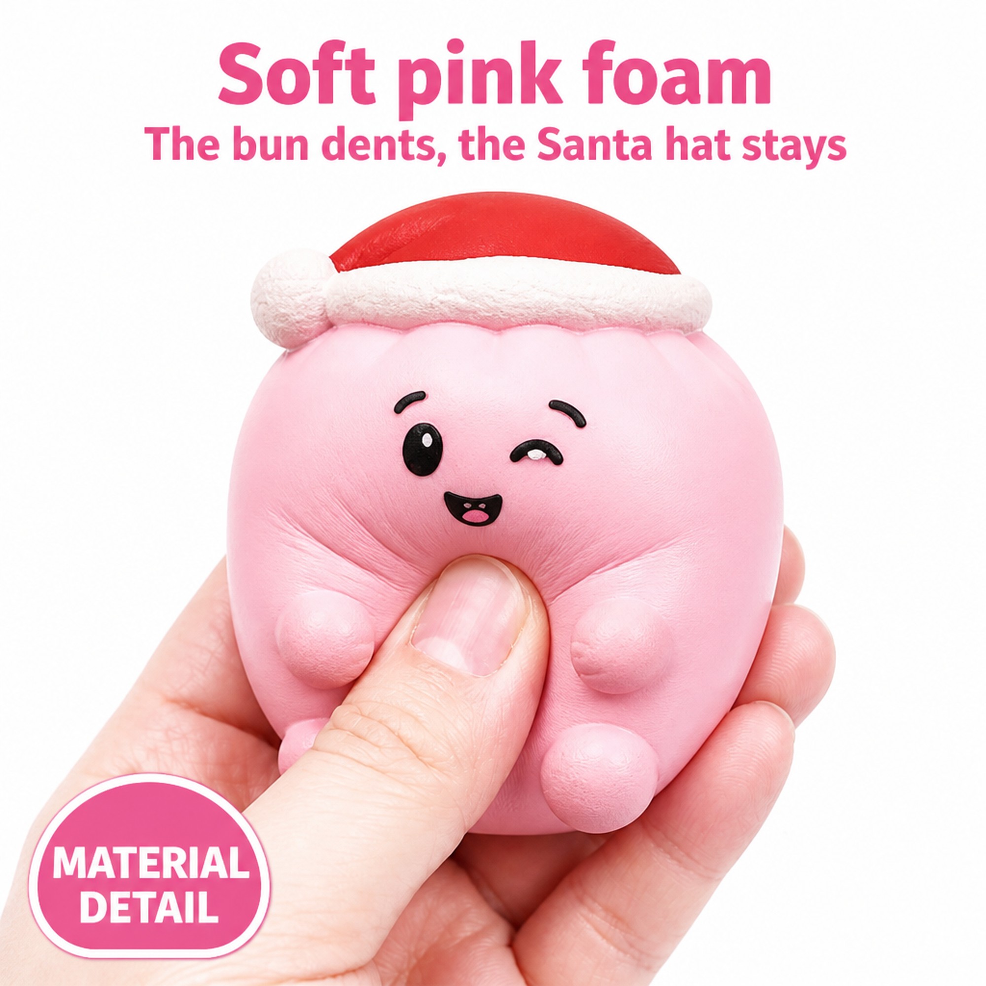 Santa Pink Bao foam squeeze
