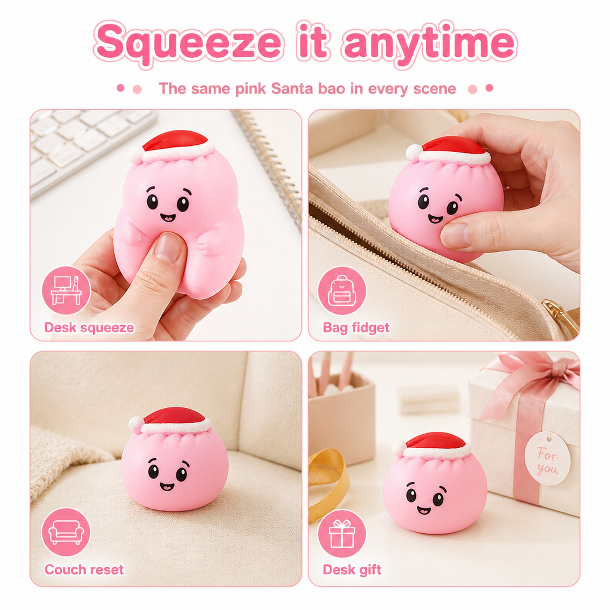 Santa Pink Bao use occasions