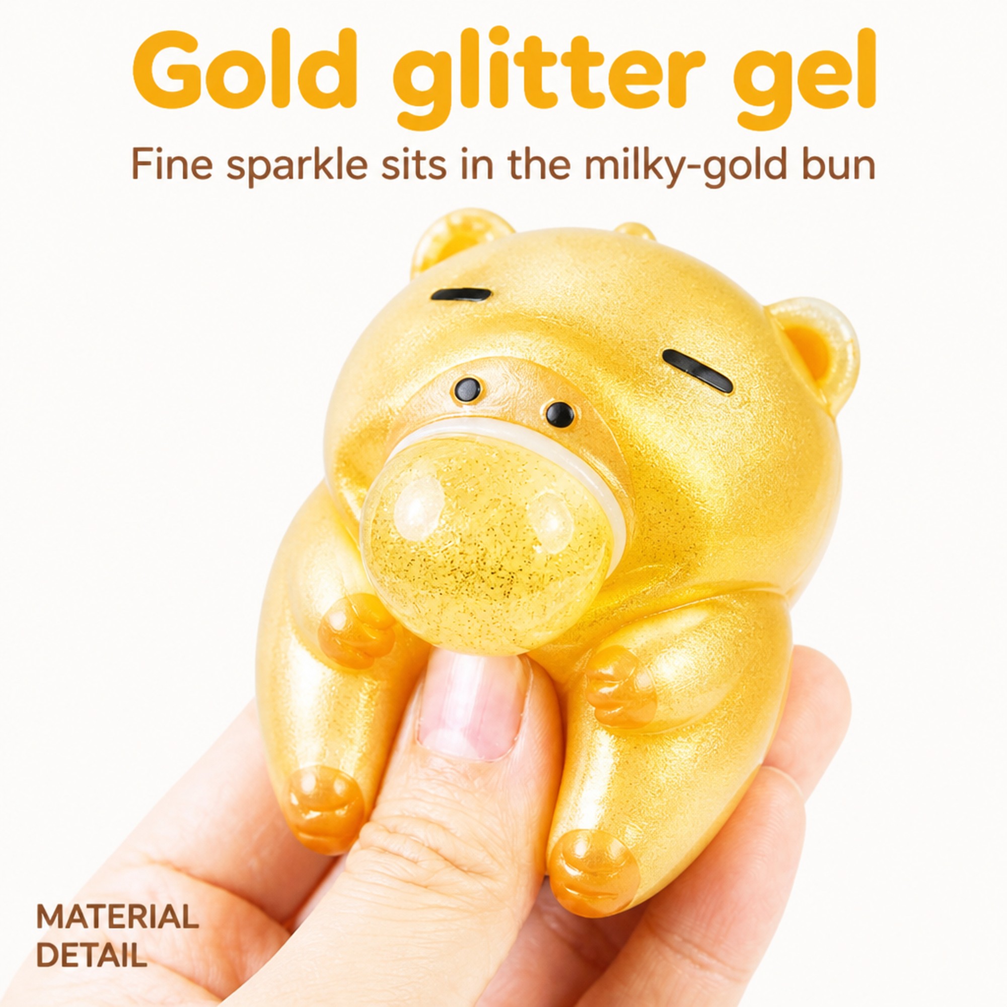 Gold Glitter Bao glitter gel