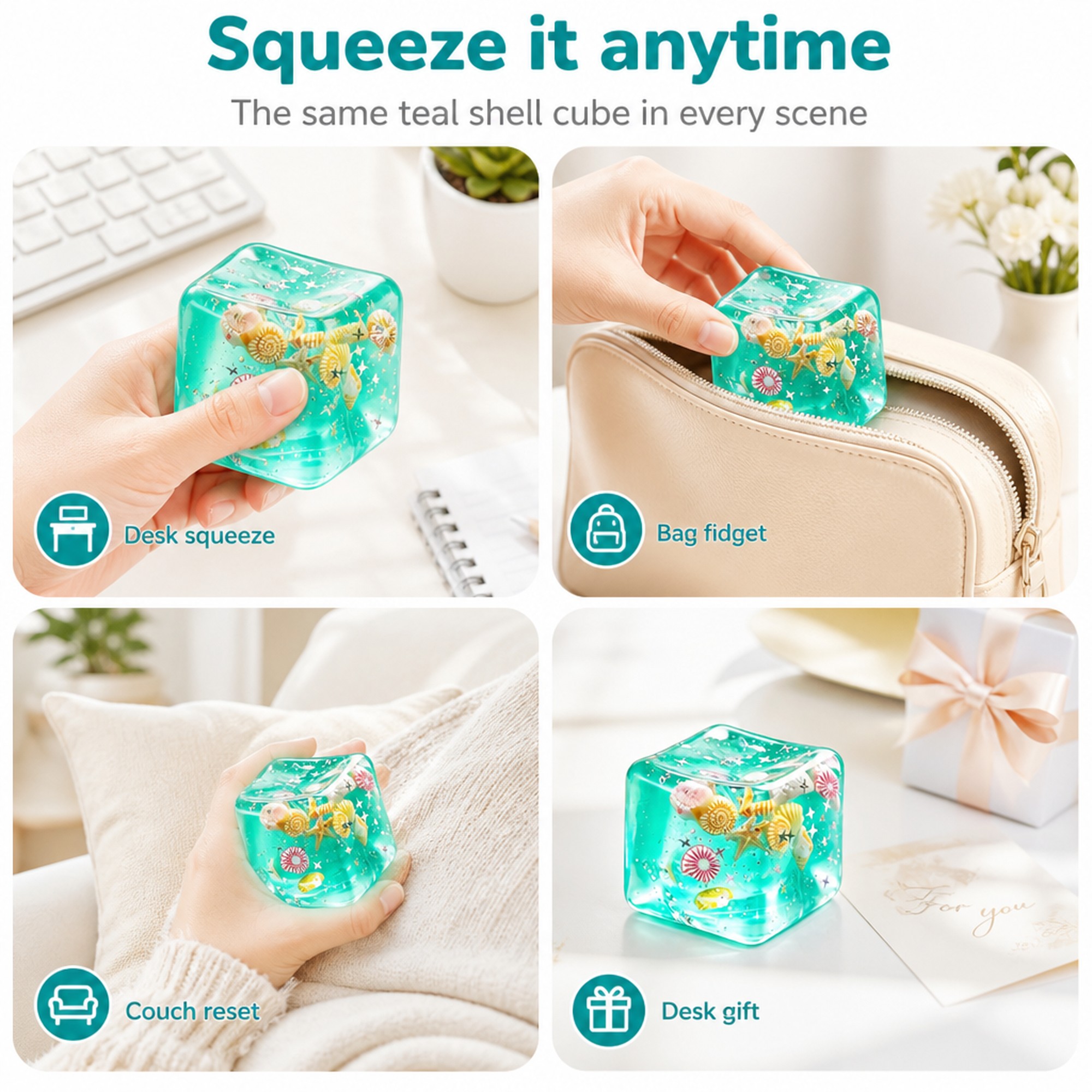 Teal Shell Cube use occasions