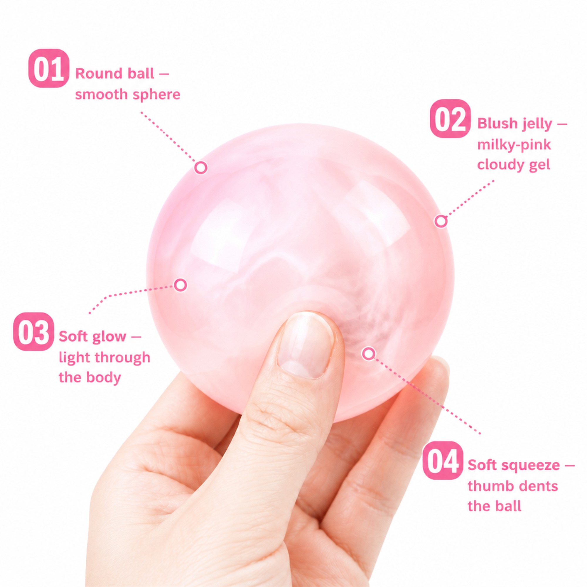 Blush Gel Ball features