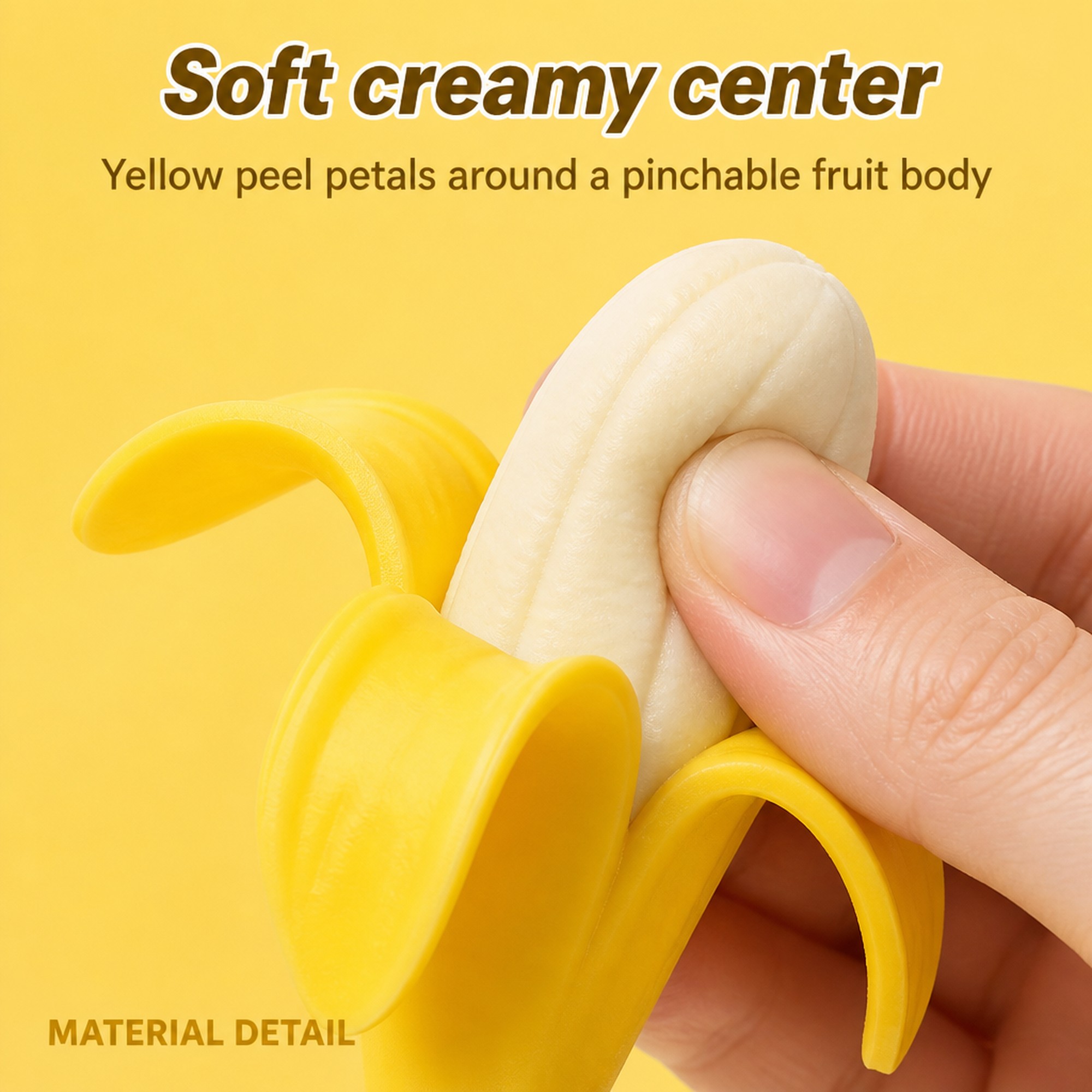 Peeled Banana cream center