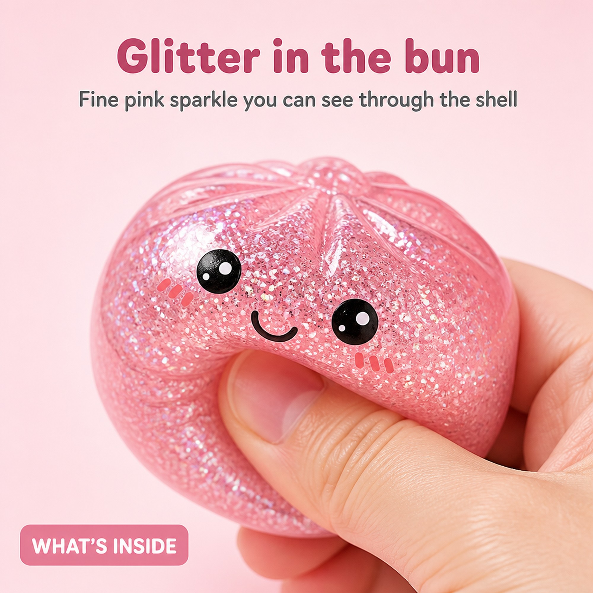 Pink Glitter Bao texture