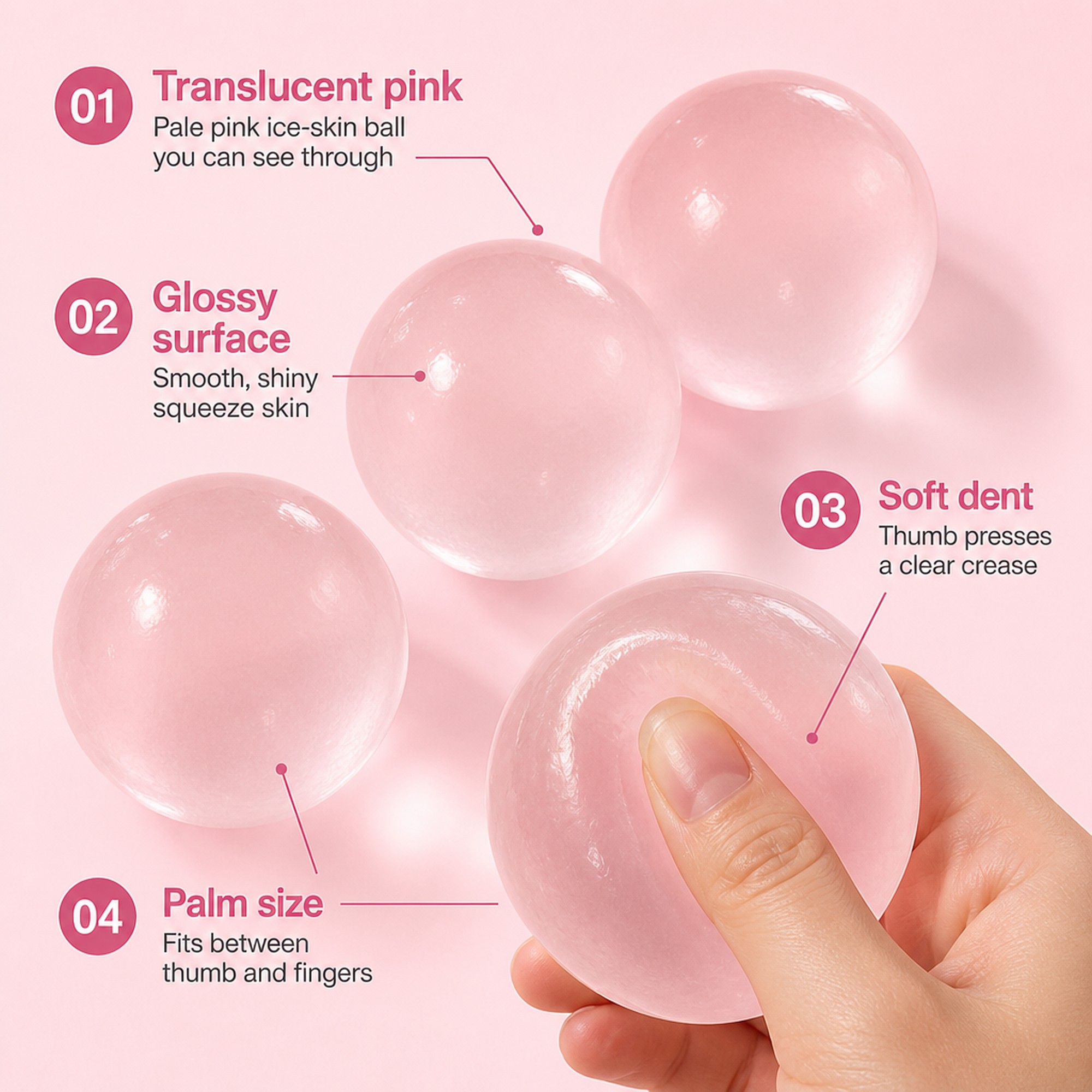 Pink Lychee Jelly features