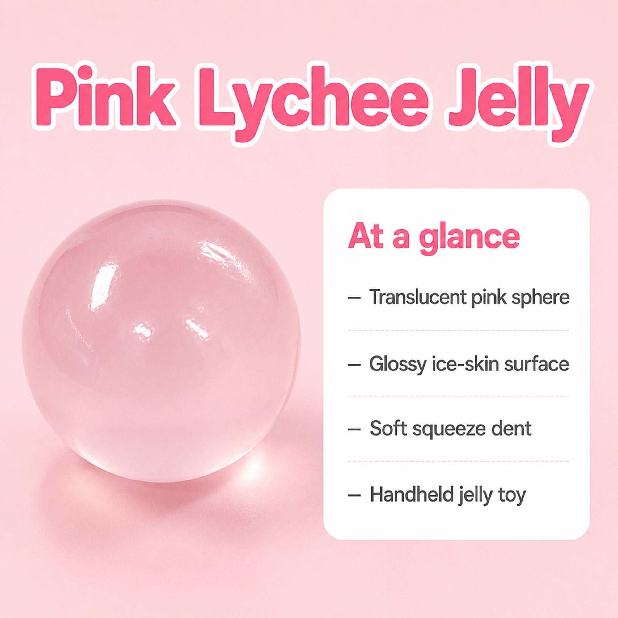 Pink Lychee Jelly at a glance