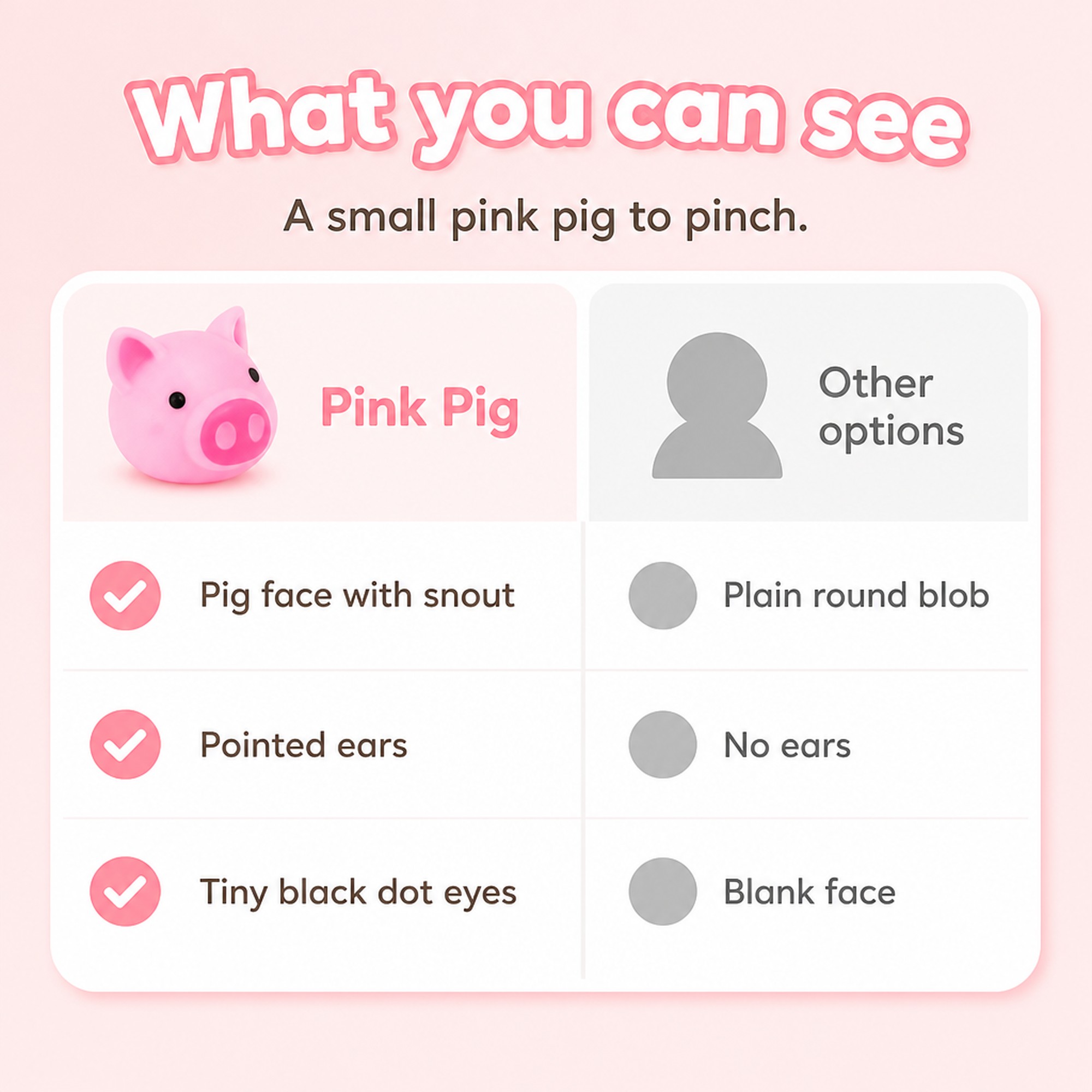 Pink Pig Squishy compared with other options