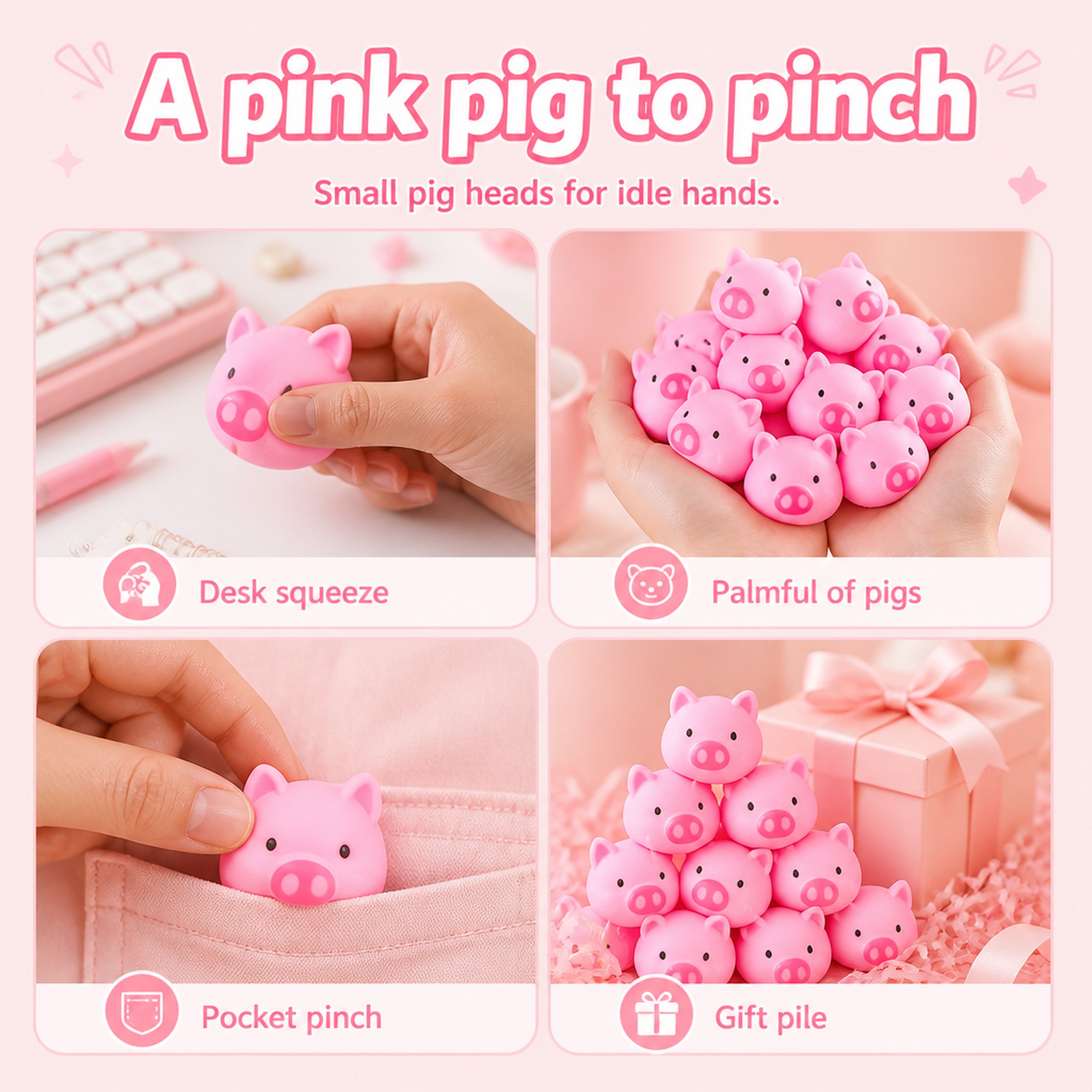 Pink Pig Squishy use occasions