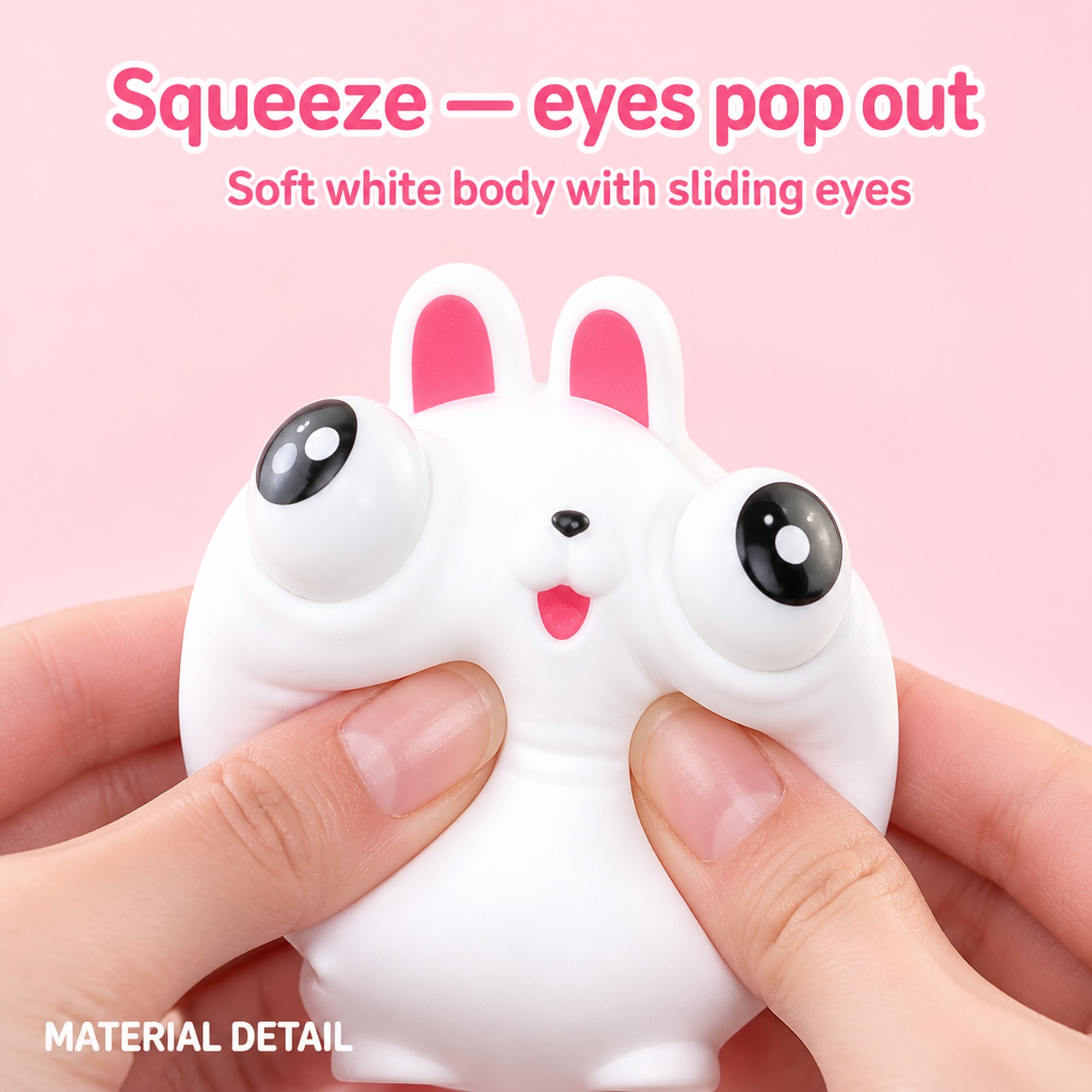 Pop-Eye Rabbit squeeze and eyes