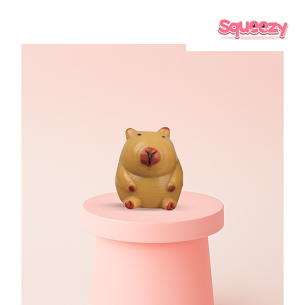 Capybara Squishies Super being squeezed