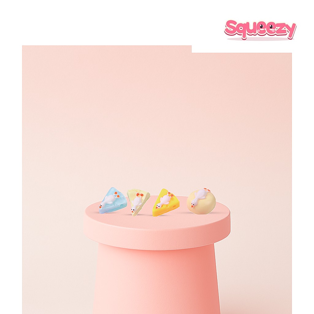 Chilling Duck Squishies being squeezed