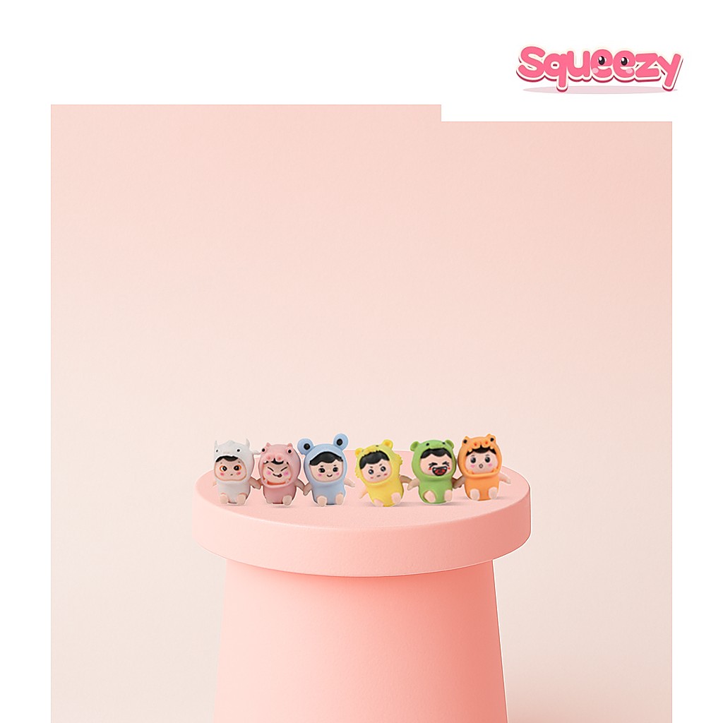 Cute Baby with Animal Costume, Mix Styles being squeezed