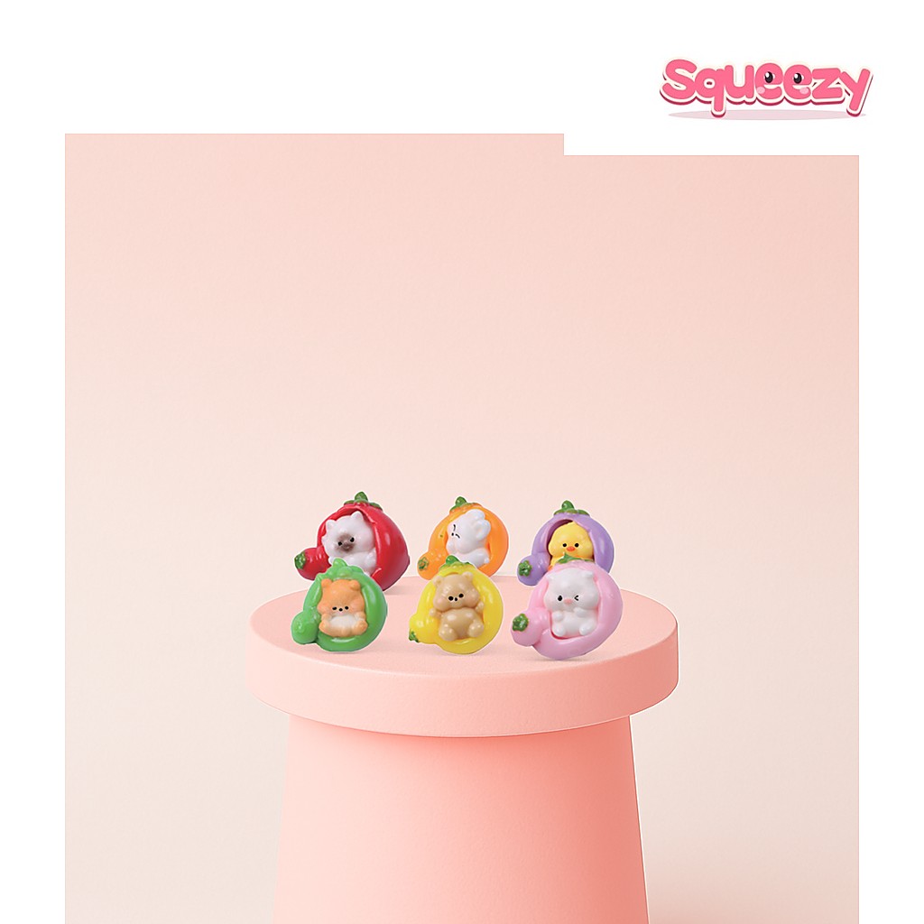 Cute Pet in Cozy Home Squishies being squeezed