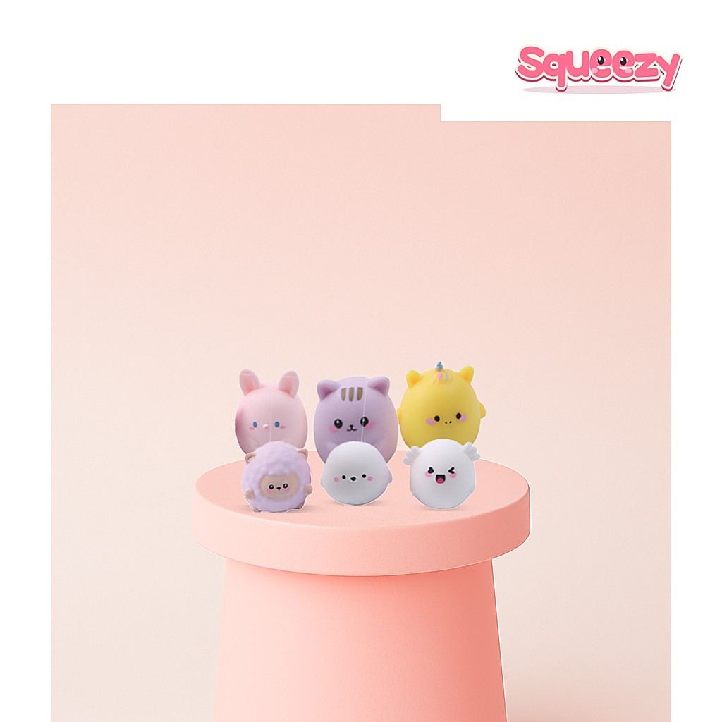 Cute Style Animal Soft EVA Mystery Collectible being squeezed