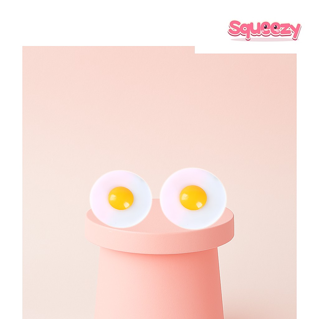 Egg Squishy being squeezed