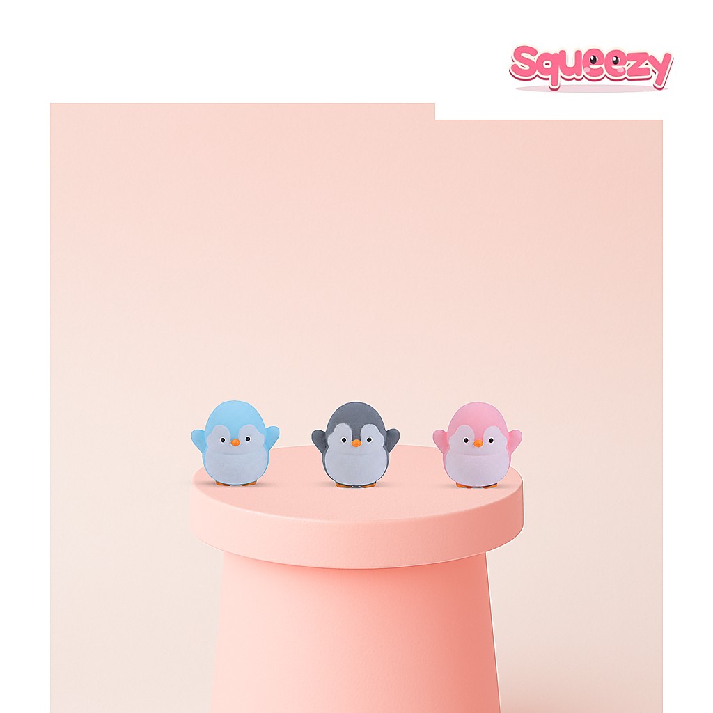 EVA Lovely Penguin Soft being squeezed