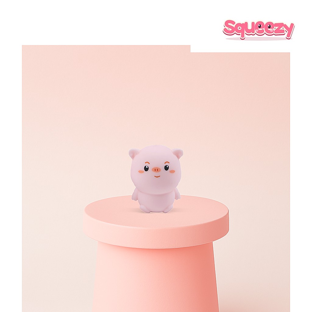 EVA Pig Soft being squeezed