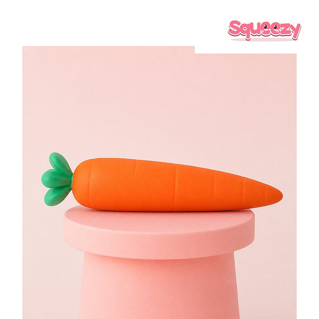 Giant Carrot Jumbo Carrot being squeezed