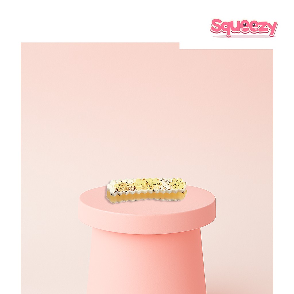 Honey Stick Squishies – Honeycomb Bar being squeezed