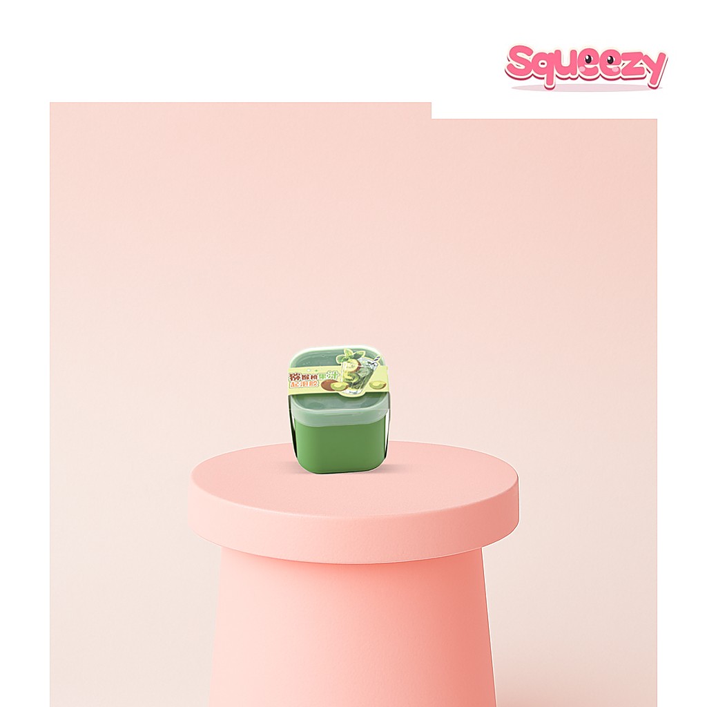 Kiwi Juice Slime Kiwi Drink Scented Slime being squeezed