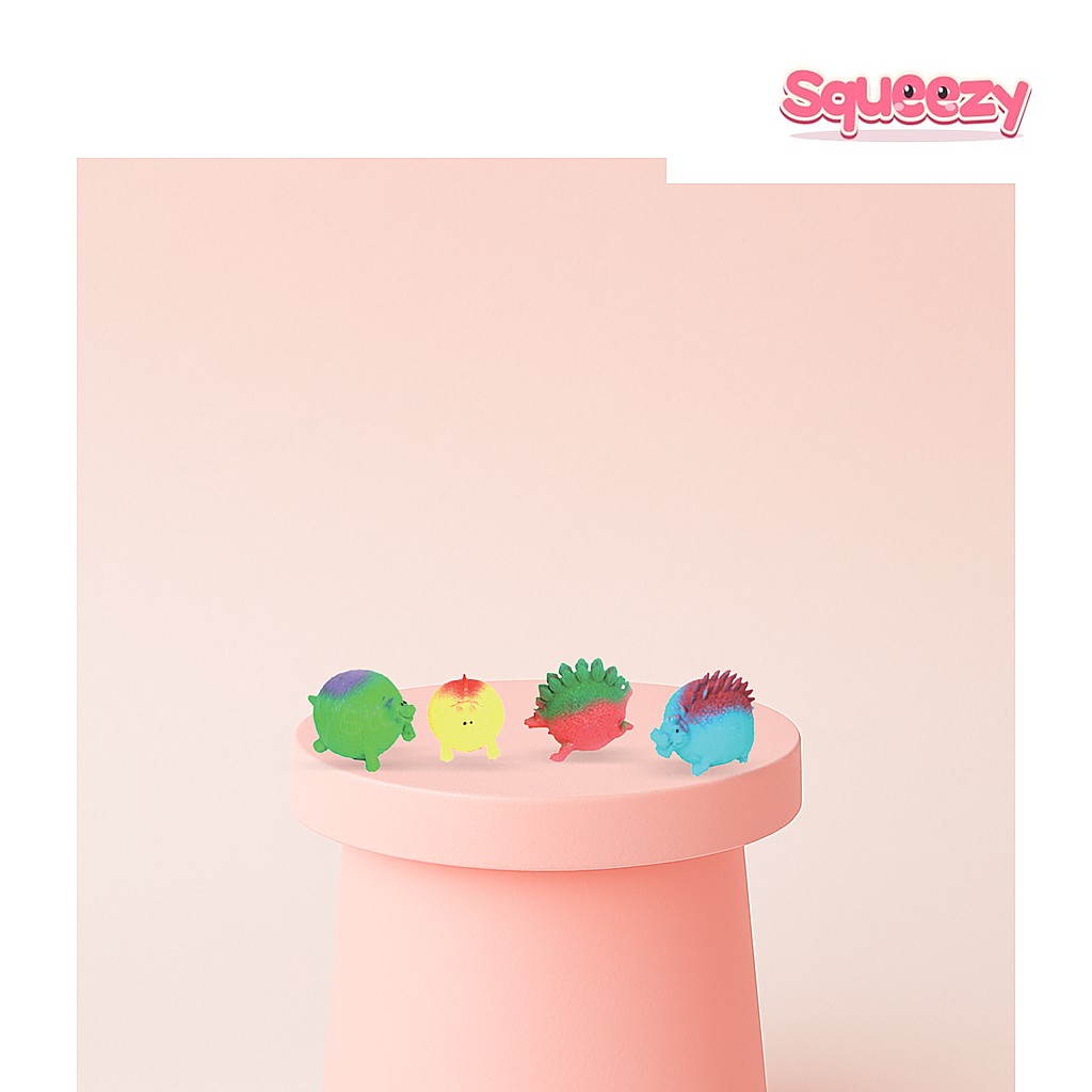 Little Dinosaur Soft being squeezed