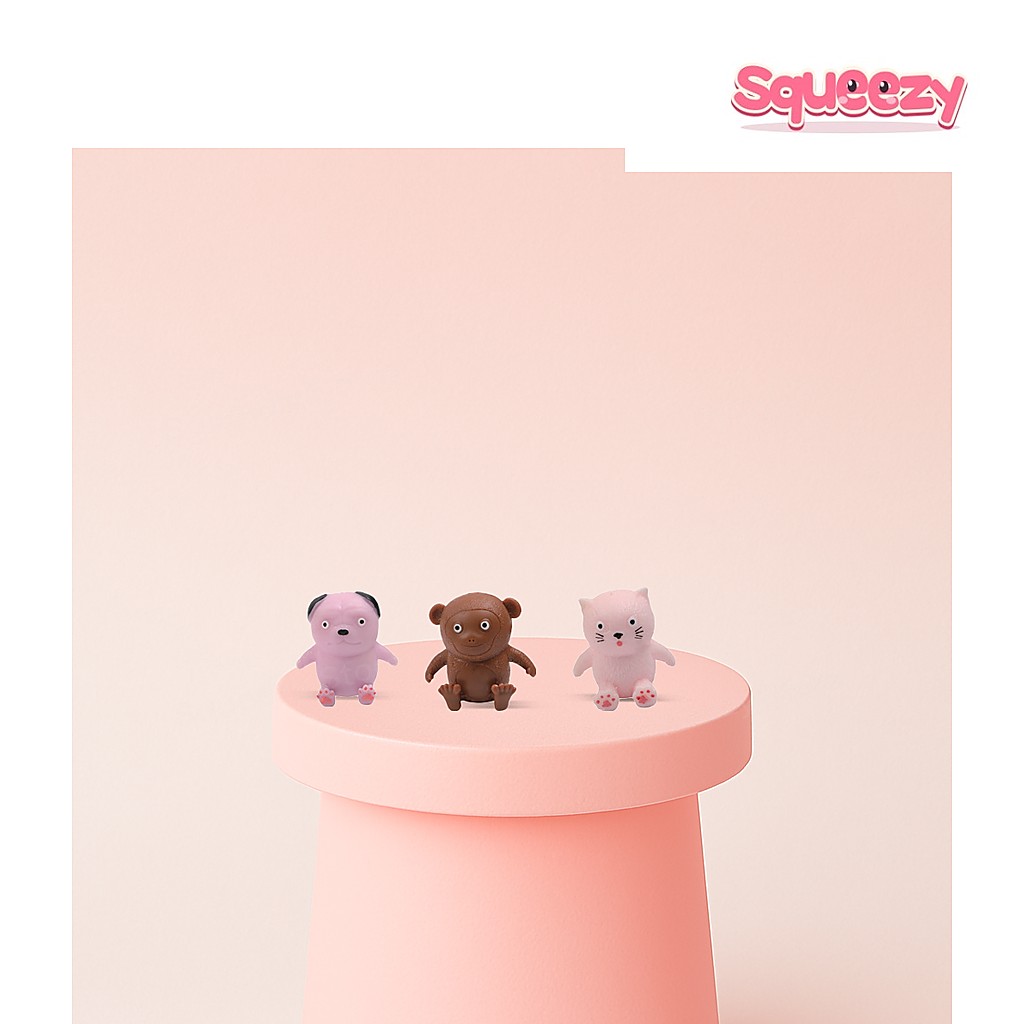 Little EVA Animals Soft being squeezed