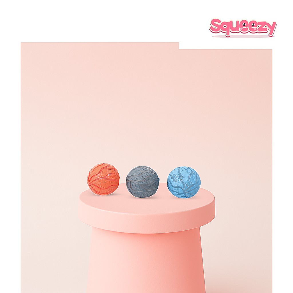 Meteorite Stress Ball Planet Texture being squeezed