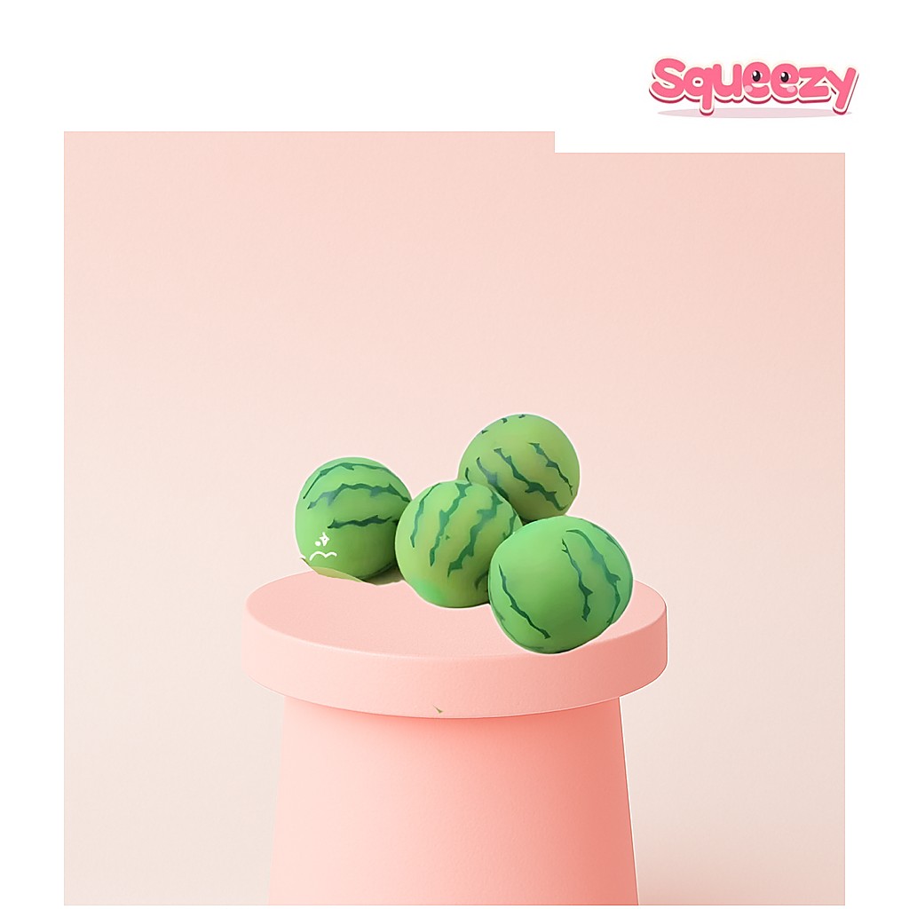 Fruit Watermelon Squishy being squeezed