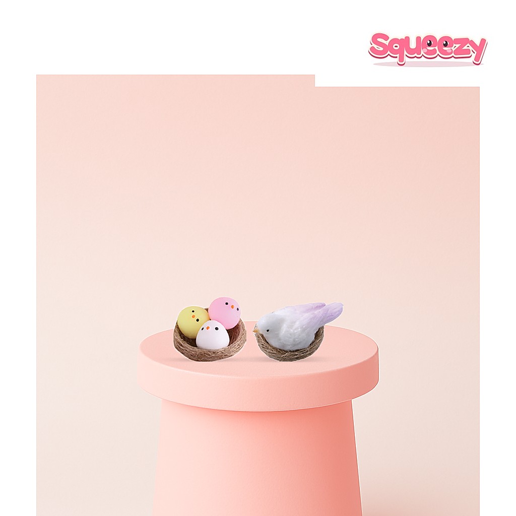 Pet Squishies with Nest being squeezed