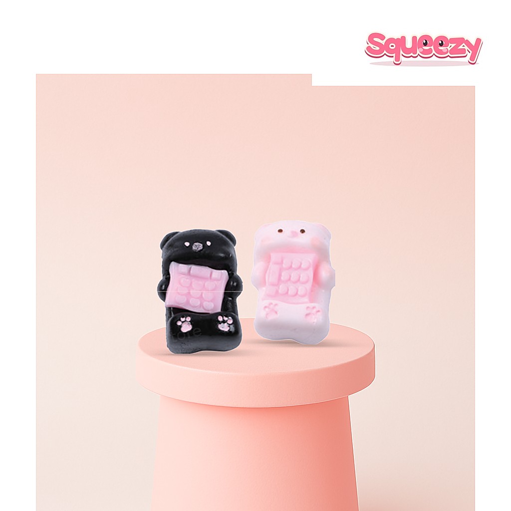 Piggy Phone Squishies Super being squeezed