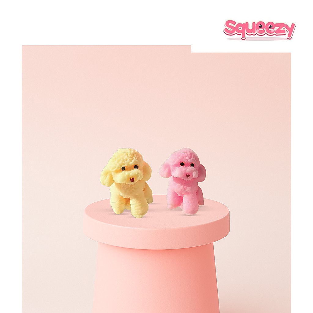 Poodle Squishies being squeezed