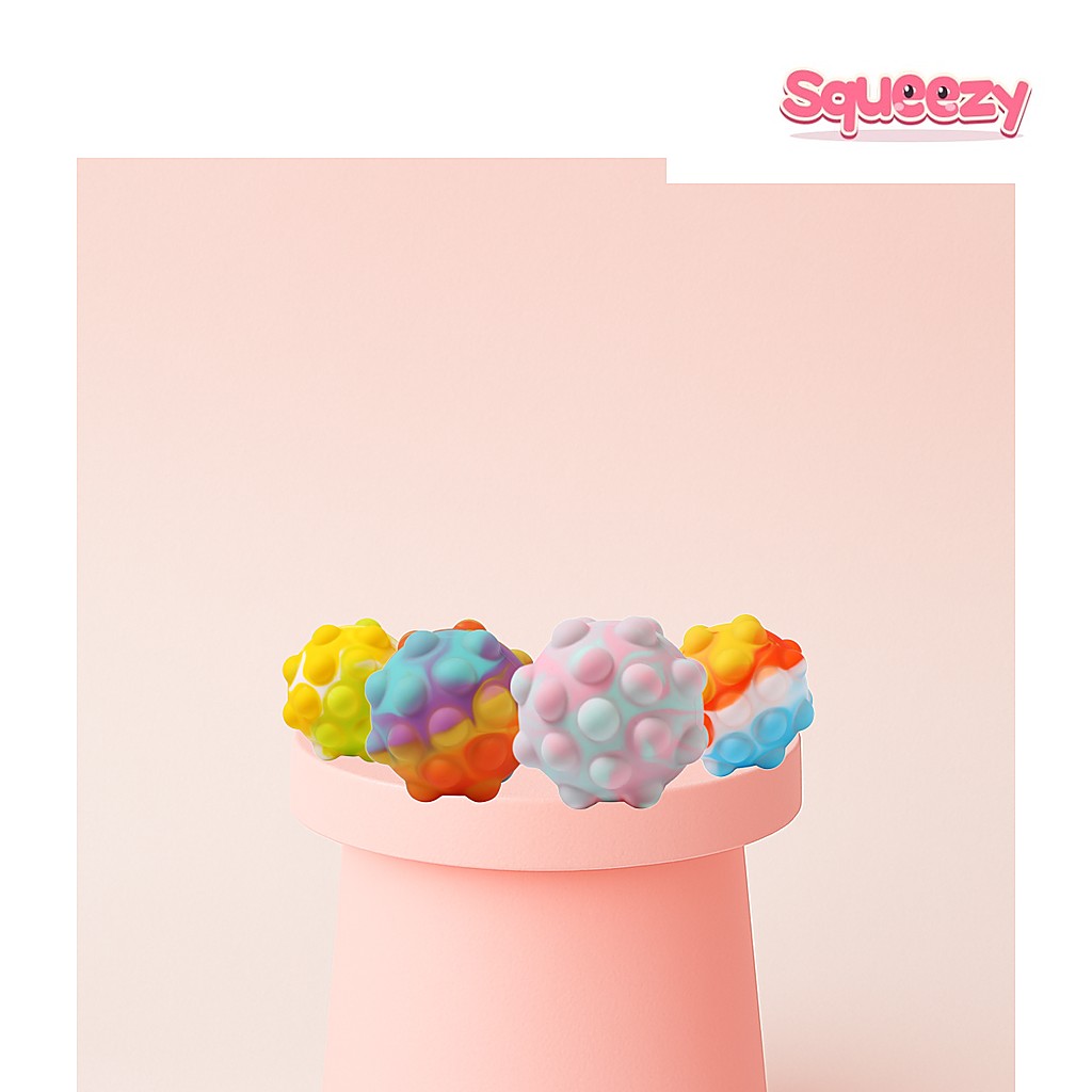 Stress Ball Squishy being squeezed