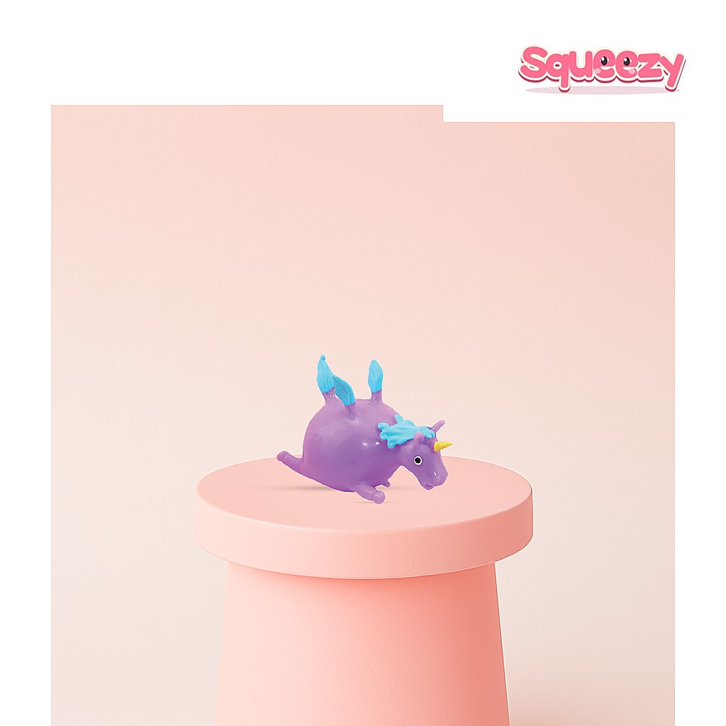 Small Unicorn Soft EVA being squeezed