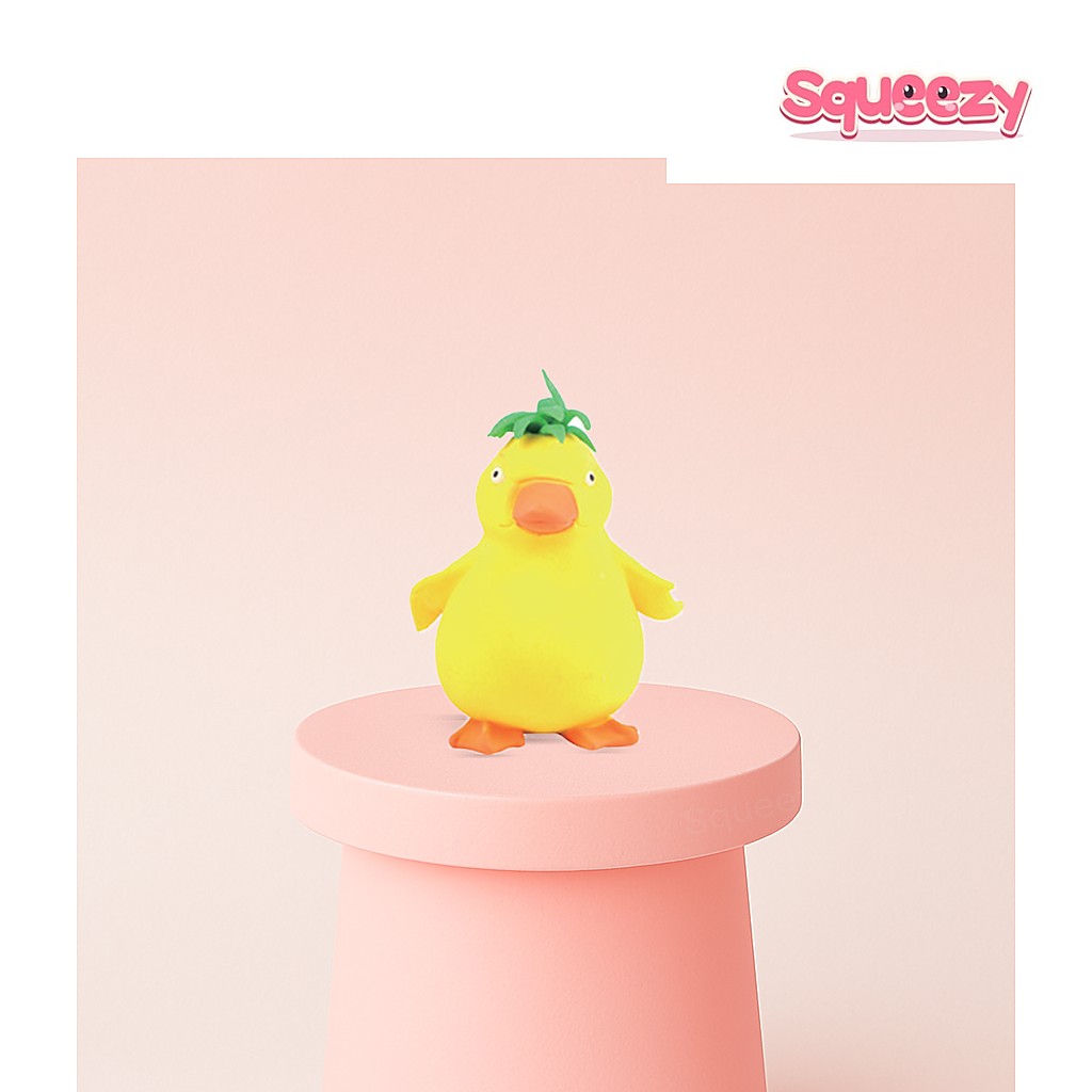 Squishy Cool Duck being squeezed
