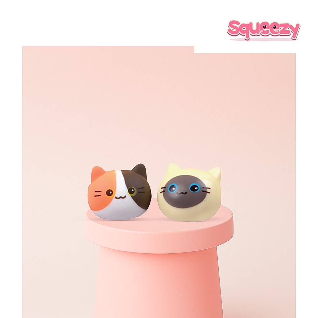 Super Squishy Cat being squeezed