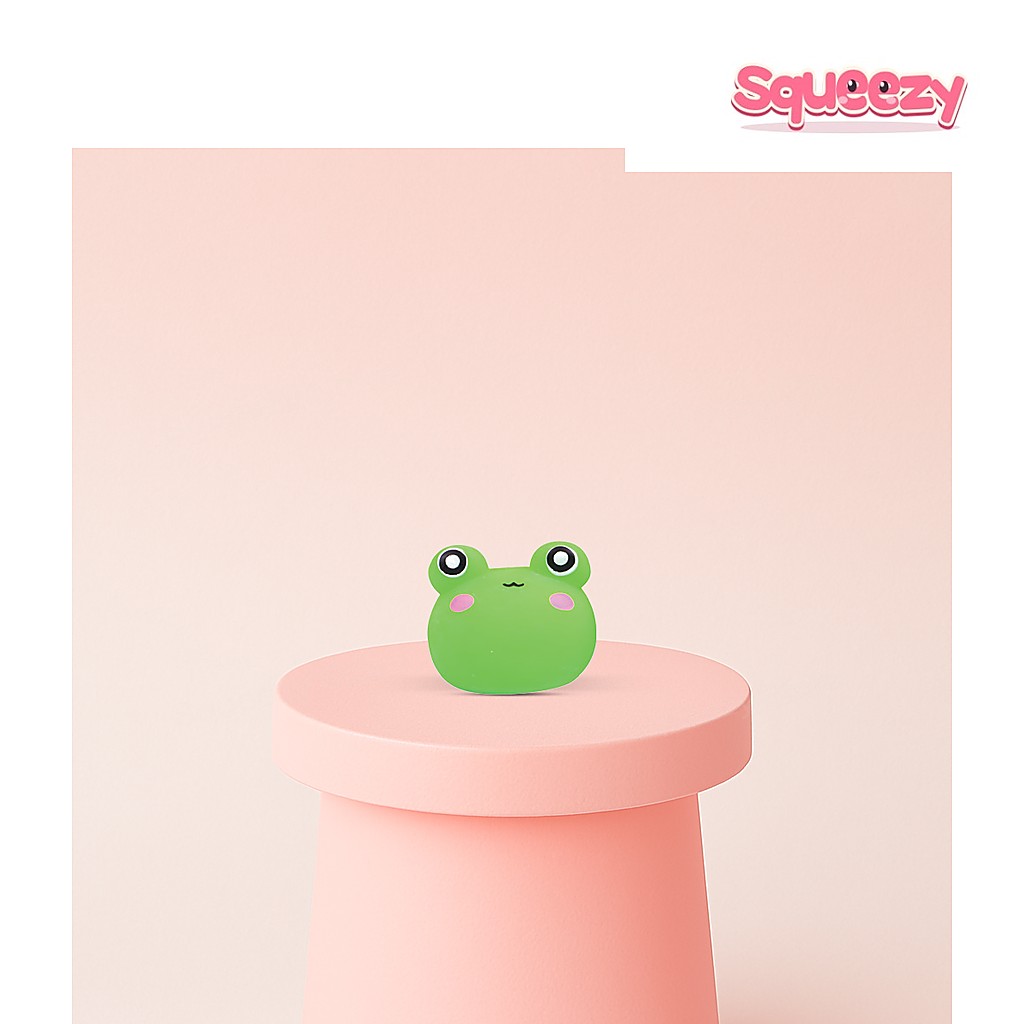 Super Squishy Frog being squeezed