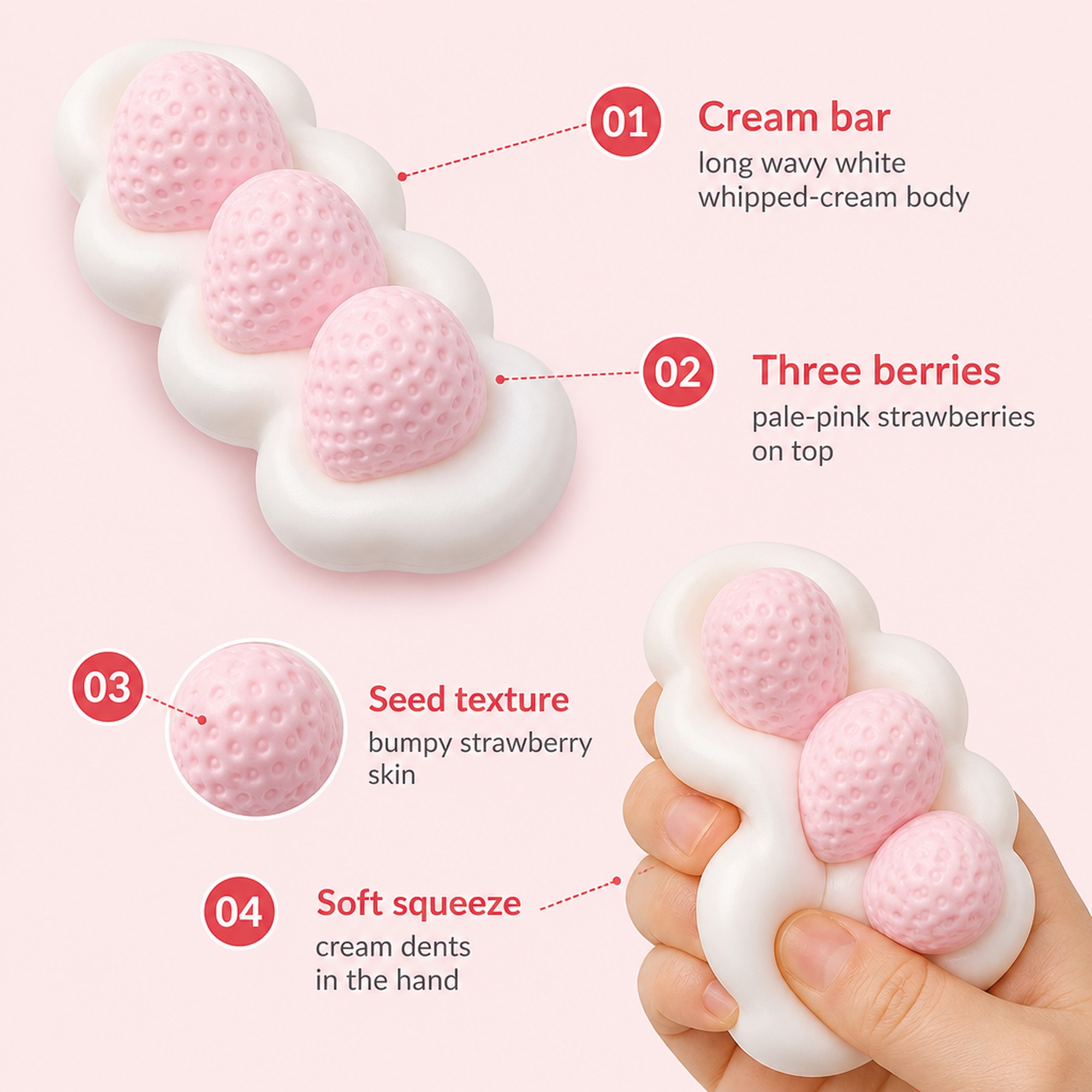 Strawberry Cream Bar features