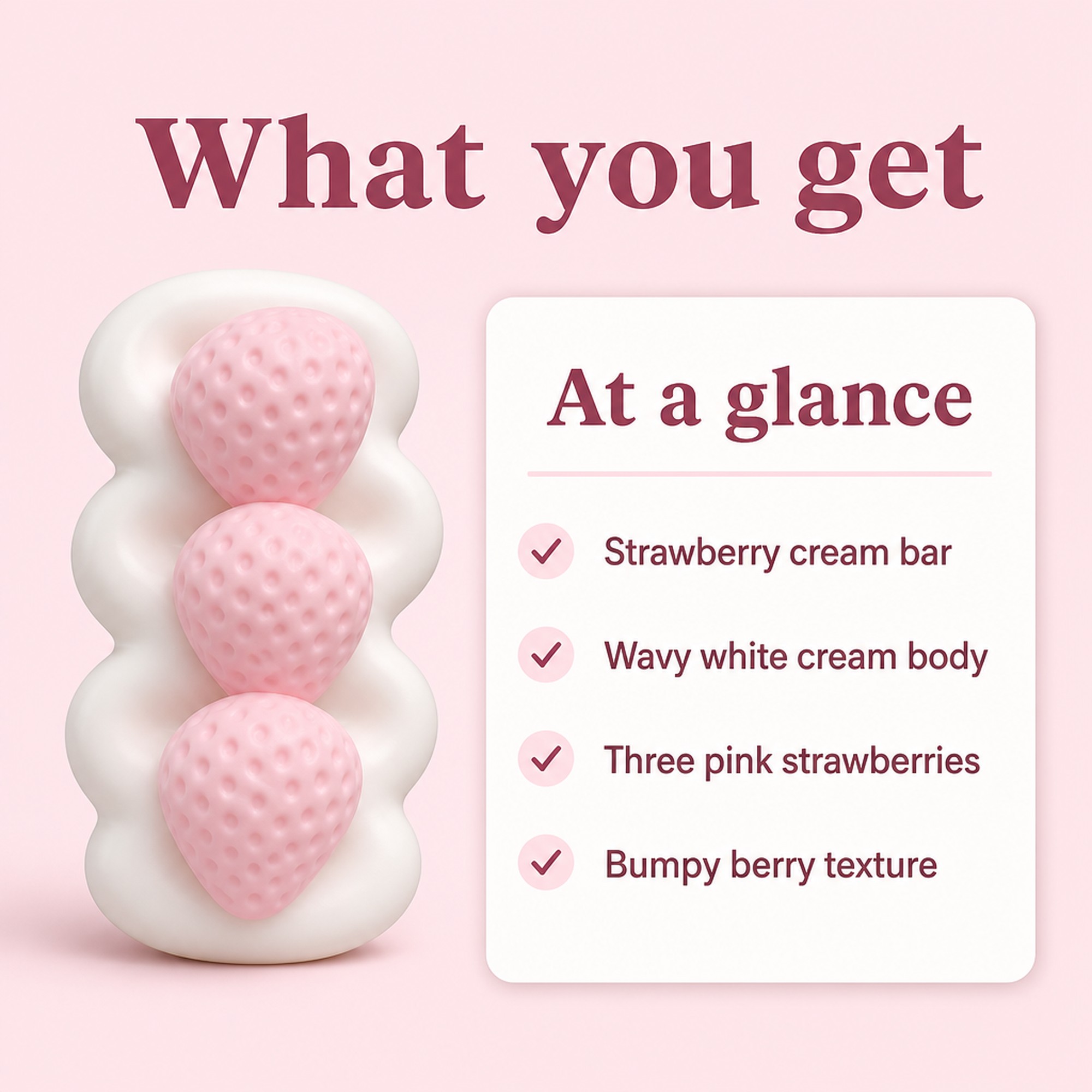 Strawberry Cream Bar at a glance
