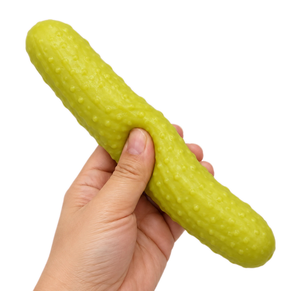 12 Inch Pickle Squishy, a Foot-Long Squeeze Toy