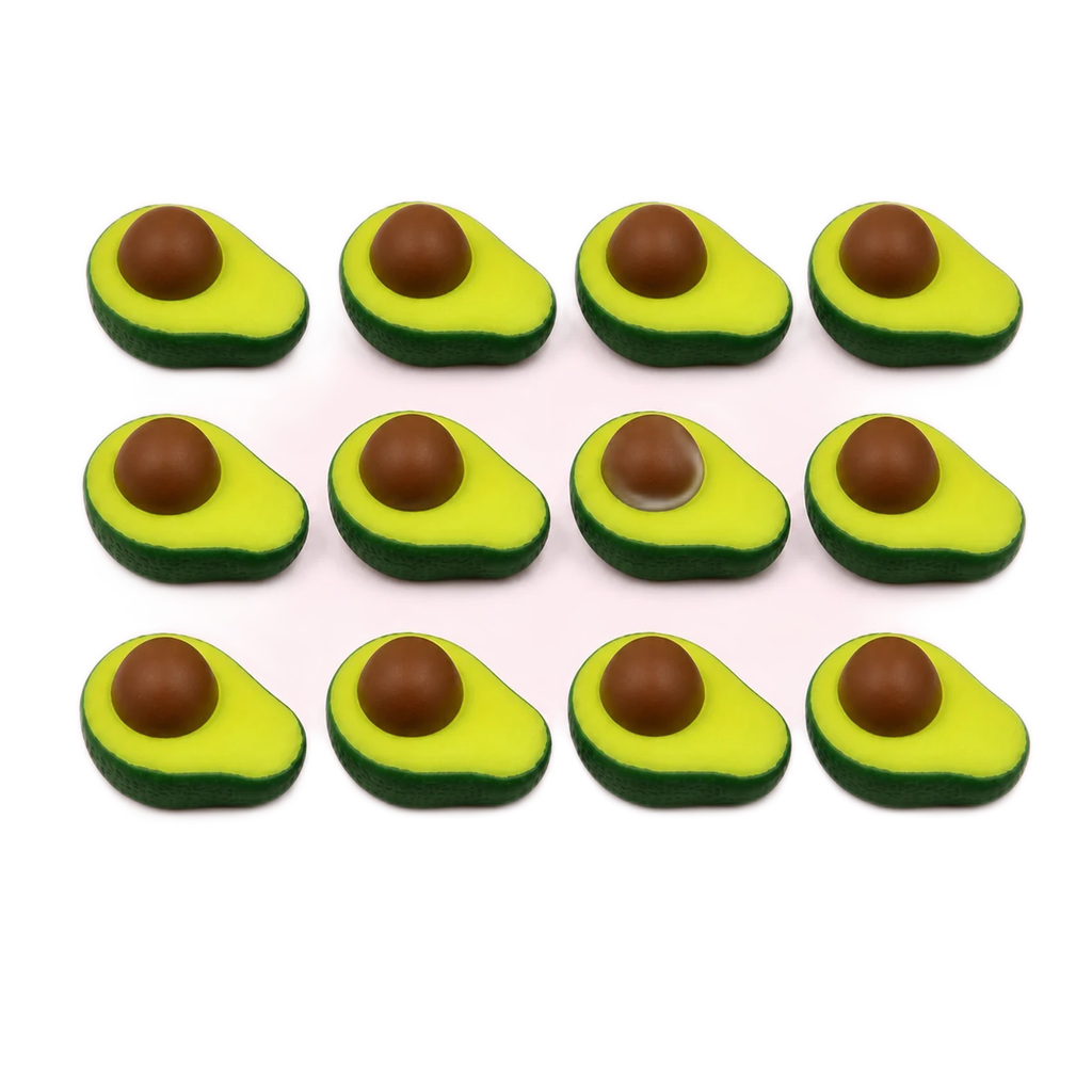 12 Pack Avocado Squishy Mochi Stress Balls Party Favors
