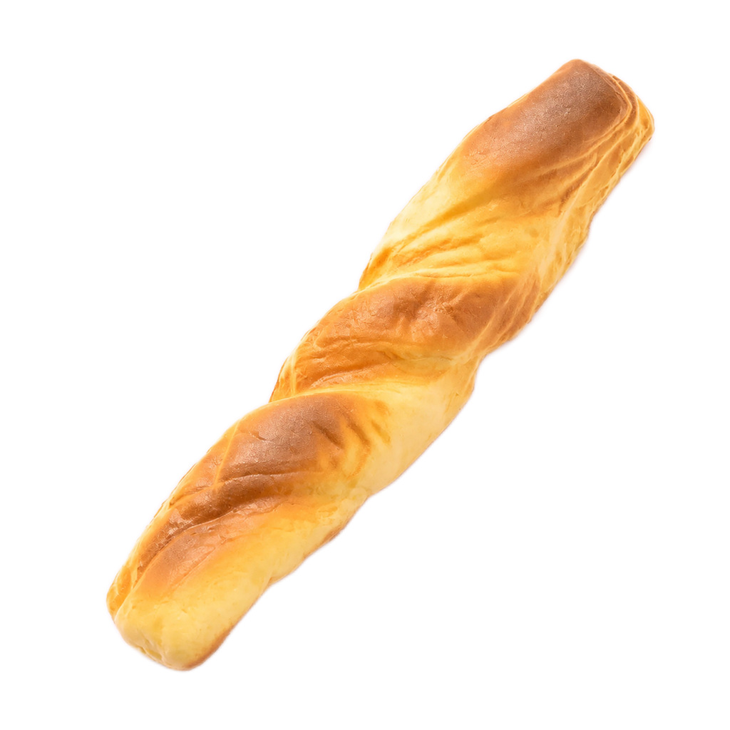 15.5 cm Mini Twisted Baguette Squishy — Small Bread Toy