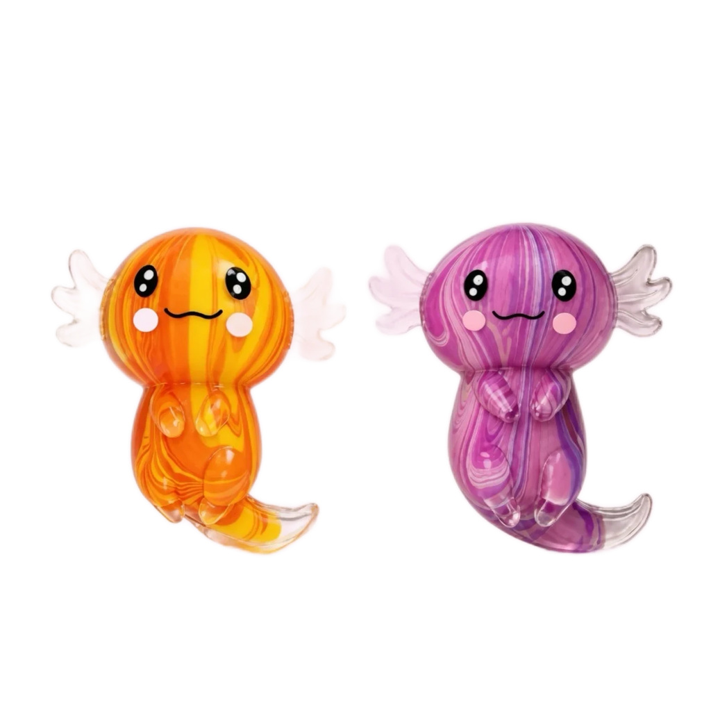 2 Pack Axolotl Squishy, Soft Slow-Rising Duo
