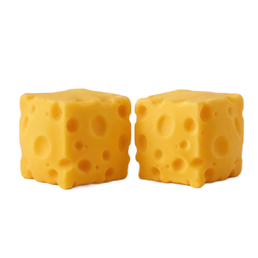 2 Pack Cheese Squishy, One for Home, One for Work