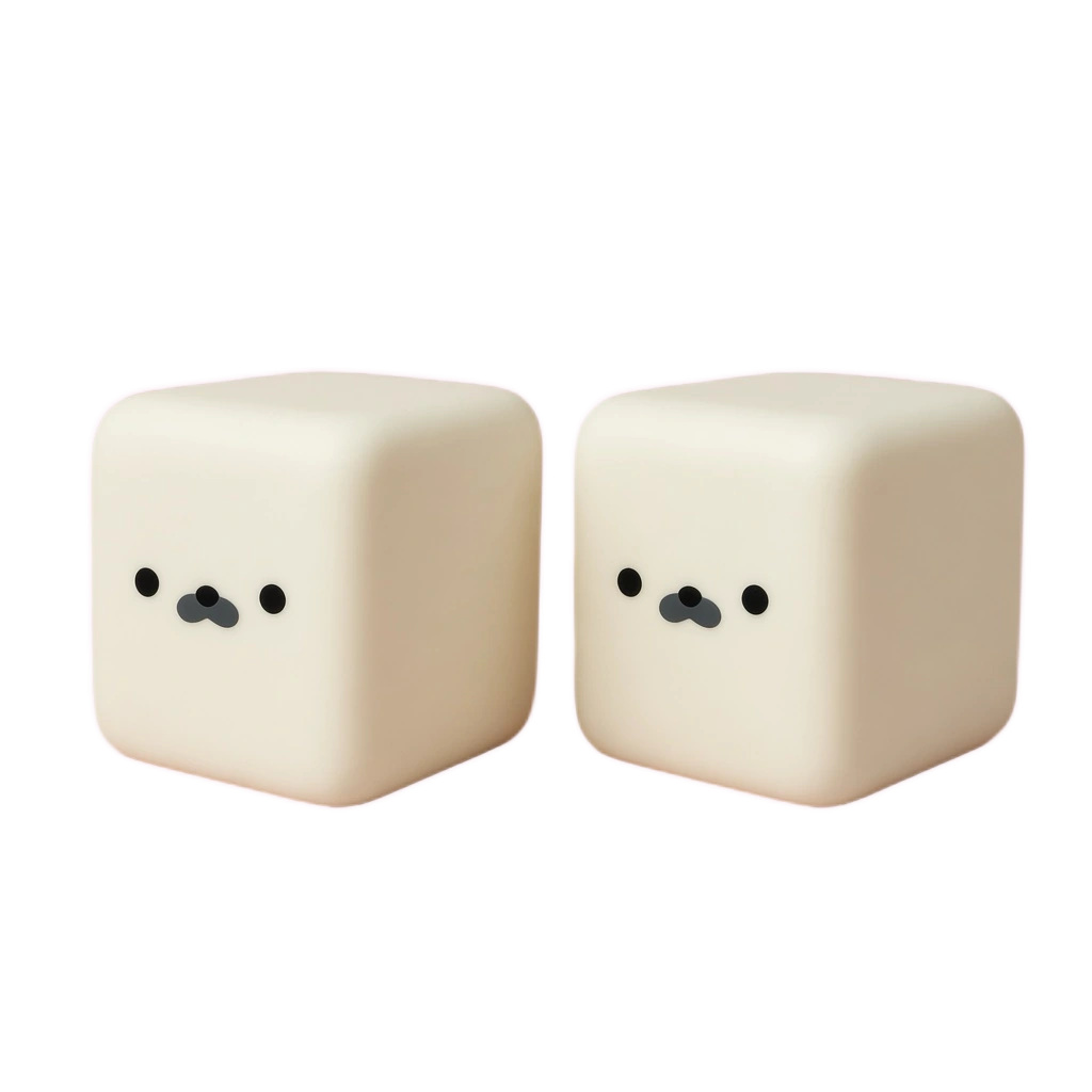 2 Pack Marshmallow Squishy Soft Tofu Squeeze Fidget Toy