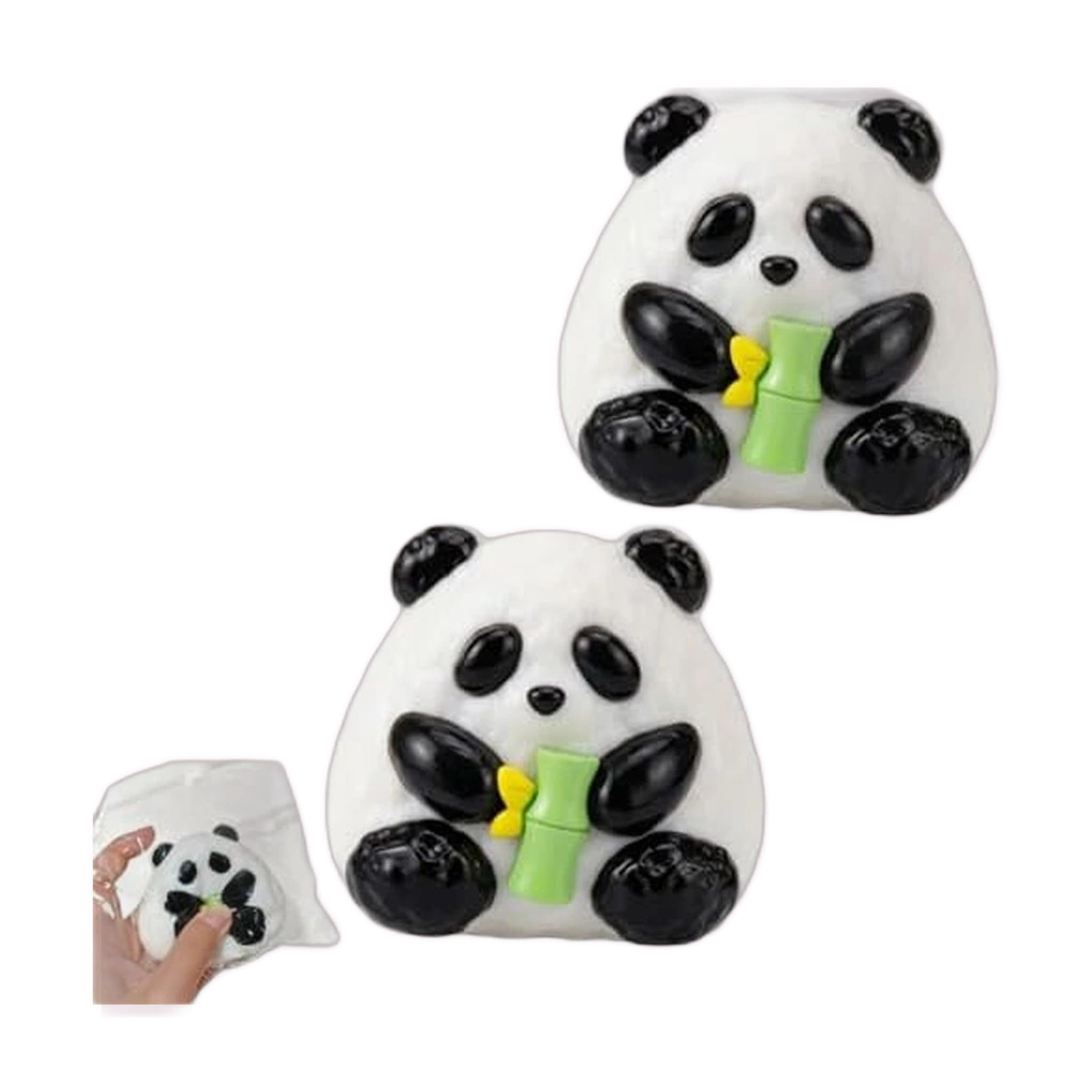 2 Pack Panda Squishy Holding Bamboo Slow Rising Toys