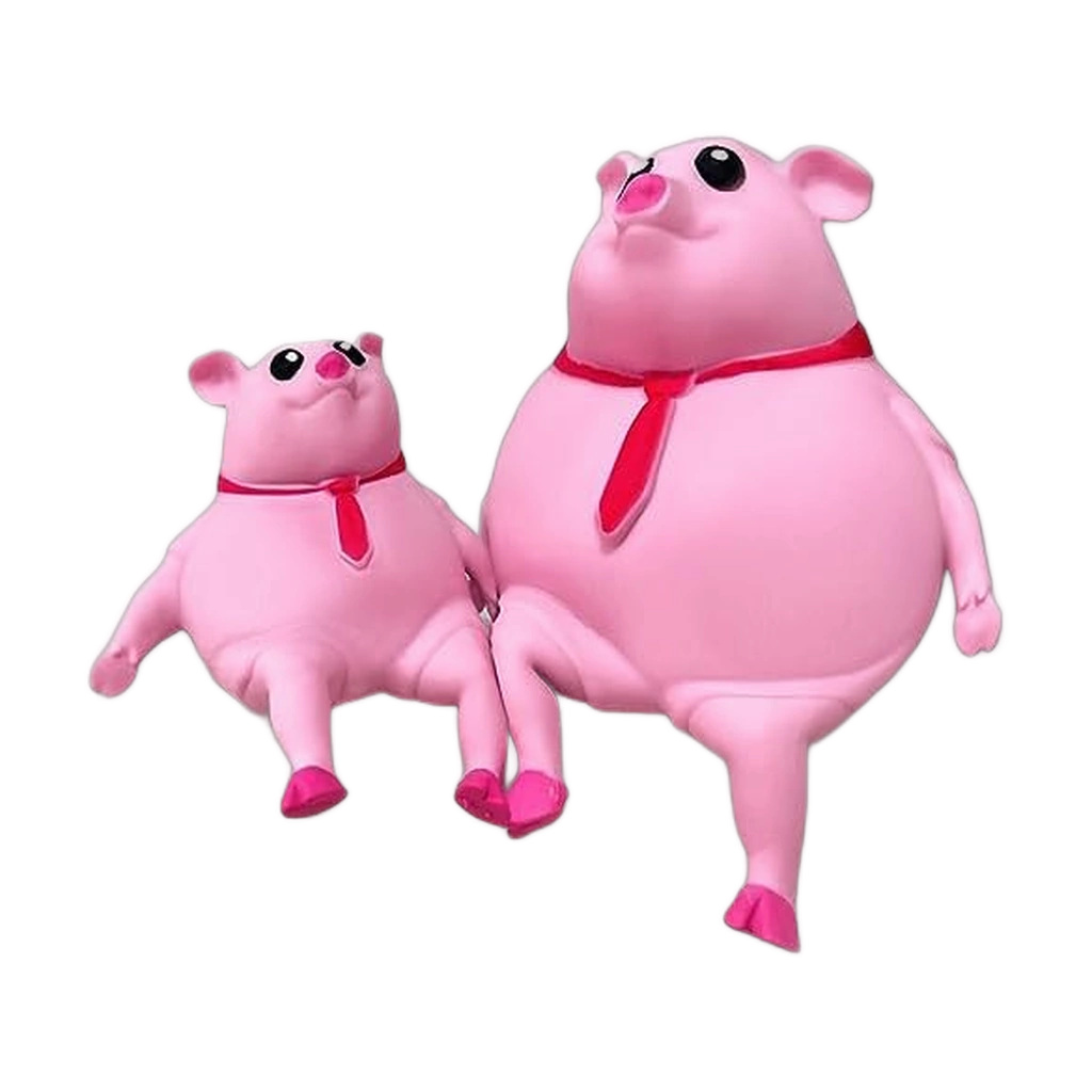 2 Pack Pig Squishy Stretchy Piggy Squeeze Stress Toy