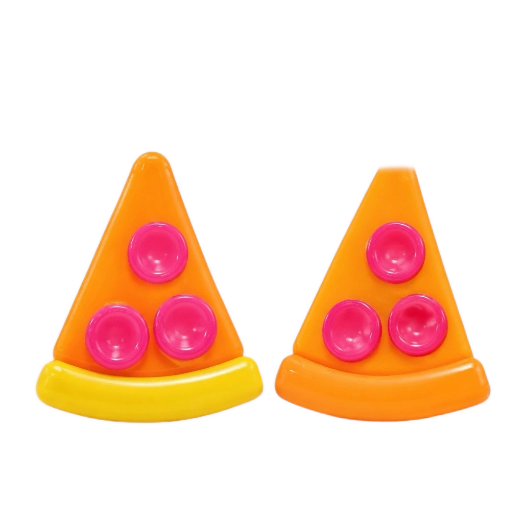 2 Pack Pizza Squishy, Orange & Yellow Slow Rising Desk Fidgets