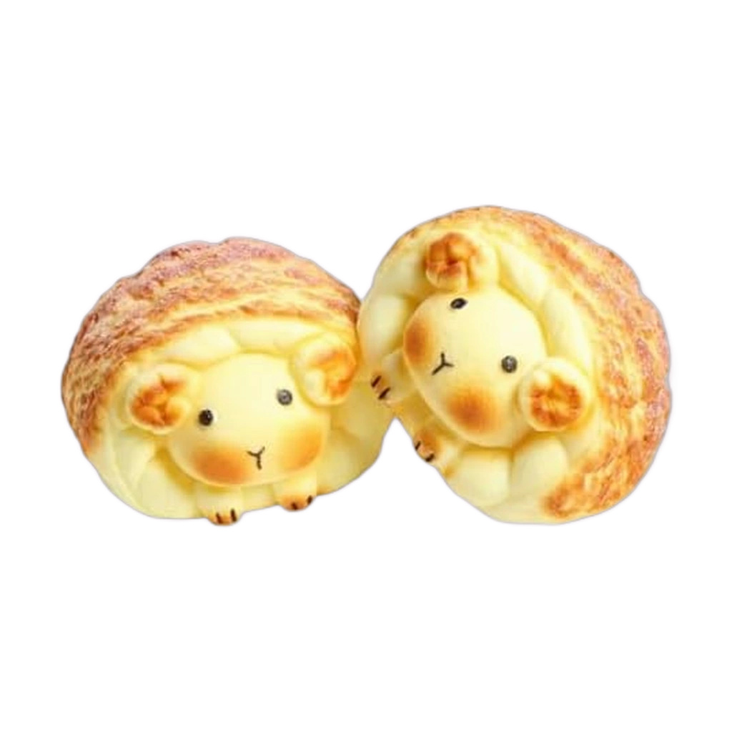 2 Pack Sheep Squishy Soft Slow Rising Bread Squeeze Toys